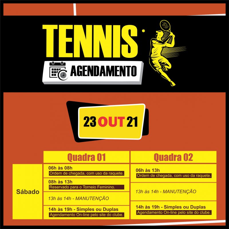 AGENDAMENTO DO TENNIS